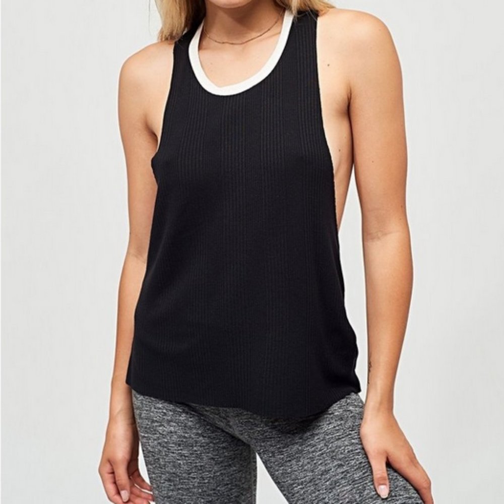 Joah Brown NWOT Phases Tank (black ribbed)